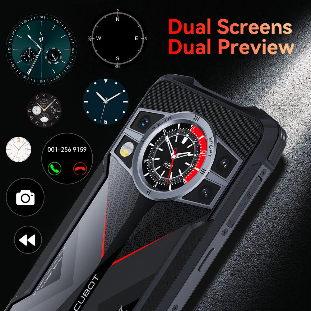 Cubot Kingkong 9 Rugged Smartphone 6.583 inch FHD+ Helio G99 Android 13 24GB+256GB 10600mAh Battery100MP Camera Phone