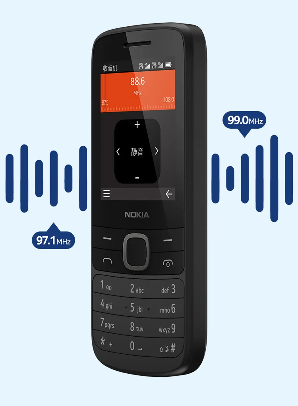 Nokia 215/225 4G Mobile Phone 2.4" Dual SIM Bluetooth  1150mAh Long Standby Hebrew Key used phone