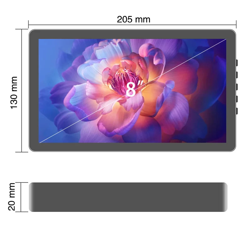 7/8 inch Touch screen Portable Display HD small Display Laptop Xbox PS4/5 switch Built-in Speaker Laptop Monitor