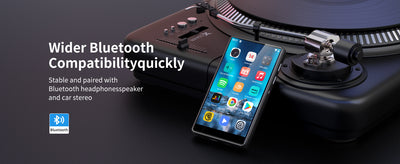 80GB MP3 player for Android with Bluetooth and WiFi, 4.0-inch full touch screen Built-in speakers, browser support